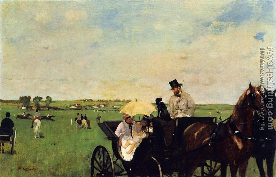 Edgar Degas : A Carriage at the Races II